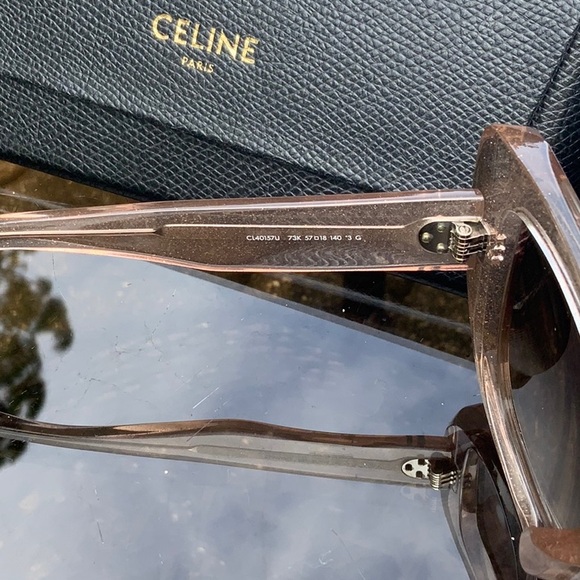 CELINE GLITTER FRAME NUETRAL SUNGLASSES, CASE, CLEANING CLOTH & CARE BOOKLET NWT - Picture 8 of 12